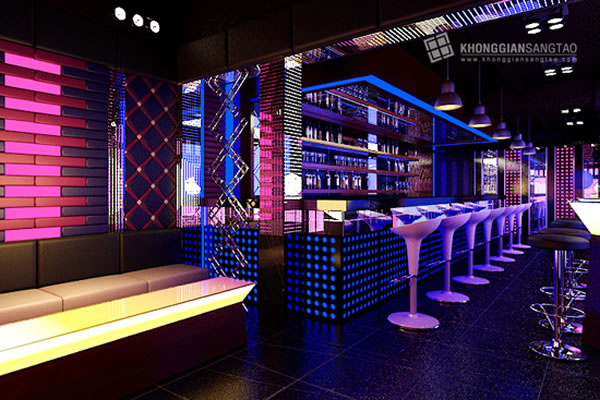 Thiết kế nội thất Quán Bar tại TP Vinh Nghệ An